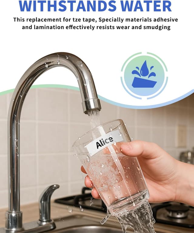 Detalle 2 de Oozmas TZe-241 18mm label tape 4 pack