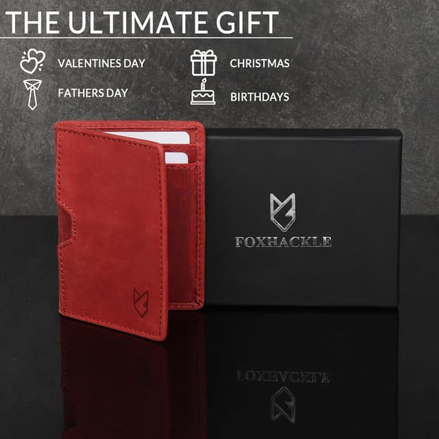 Thumbnail 6 de FOXHACKLE RFID leather card wallet 4 x 0.2