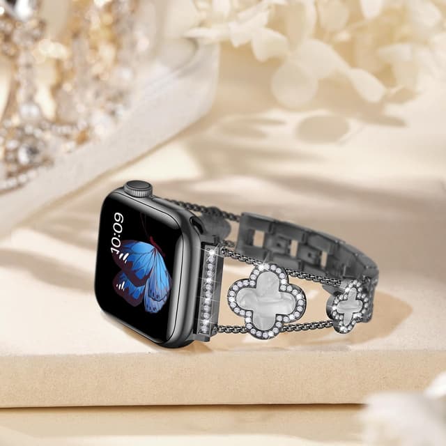 Detalle 2 de Tasikar Bling Diamond Apple Watch strap 44mm