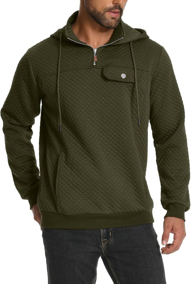 Thumbnail 5 de MLANM Hoodie Quarter Zip Sweatshirt