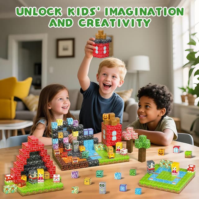 Thumbnail 5 de Magnetic Building Blocks 208PCS set