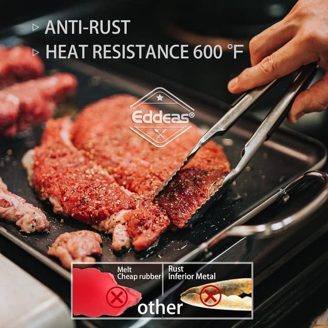 Detalle de Heat Resistant Kitchen Tongs 7/9/12in 🍴