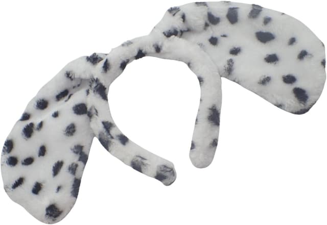 Detalle de Topkids Accessories Dalmatian Dog Ears headband for World Book Day fancy dress (Black & White)