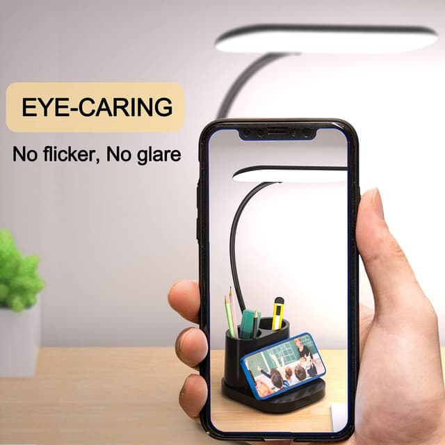 Thumbnail 6 de Schreibtischlampe Kinder mit 60 dimmbaren LEDs, Touch, USB-Anschluss & 360° Schwanenhals