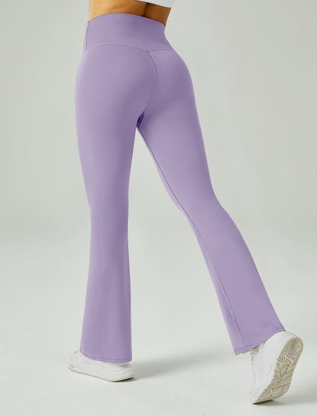 Detalle 2 de Friptspyg V-Shape Flared Leggings for Women with High Waist Tummy Control