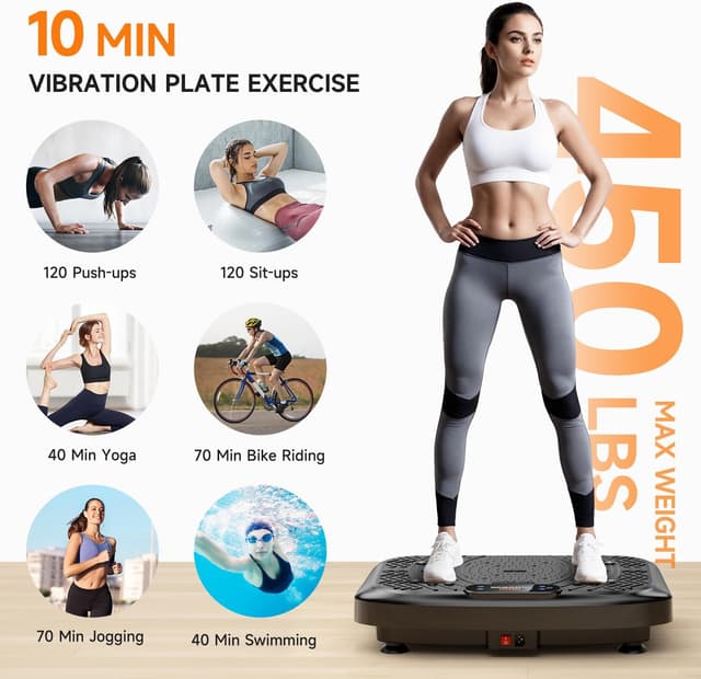 Detalle de Taevno Vibration Plate 450 Lbs Capacity ๐