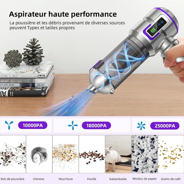 Thumbnail 6 de Aspirateur Ă main 25000Pa đź§ą