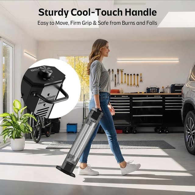 Thumbnail 6 de Outdoor patio infrared tower heater 1500 W 34" instant heat