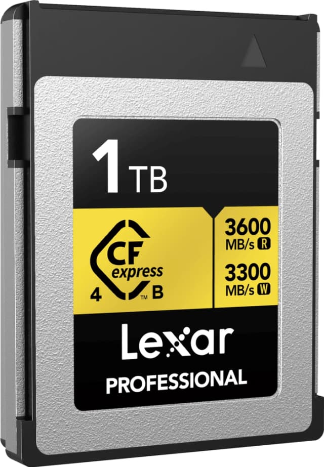 Detalle de Lexar Professional GOLD 4.0 CFexpress Type B 1TB – schnelle Speicherkarte für Foto & 4K/8K