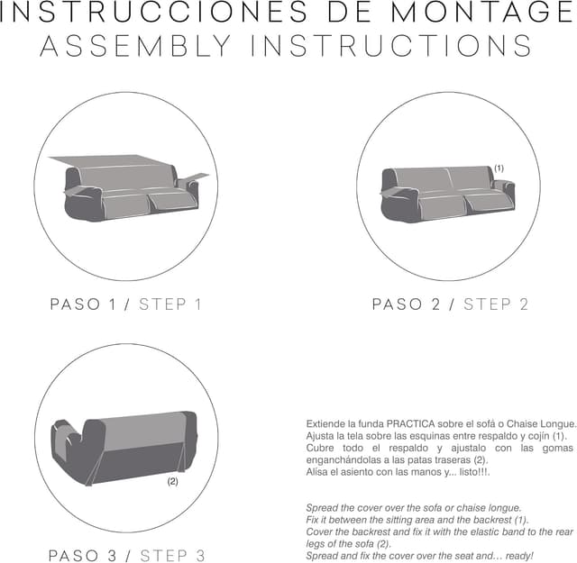 Thumbnail 4 de Eysa Magnus Funda sofá Reversible 3x3