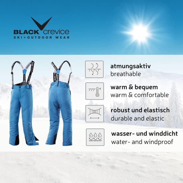 Thumbnail 1 de Black Crevice Pantaloni da Sci Unisex Bambini