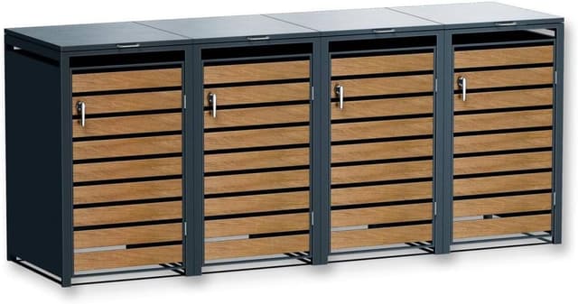 Detalle de Metzler 4er Mülltonnenbox 240L, 240L