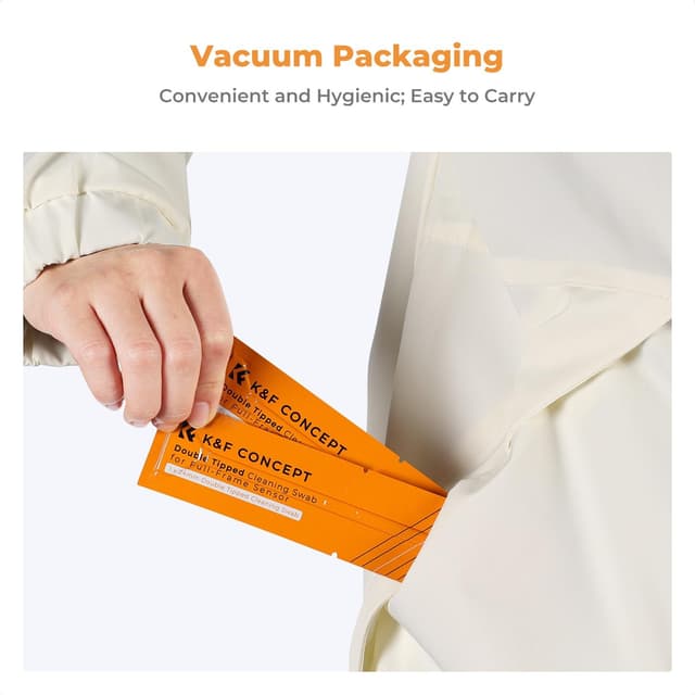 Detalle de K&F CONCEPT 14 écouvillons double 24 mm