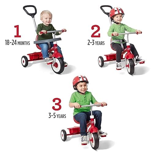Detalle 2 de Radio Flyer Triciclo 3 en 1 para niños 1,5–5 años