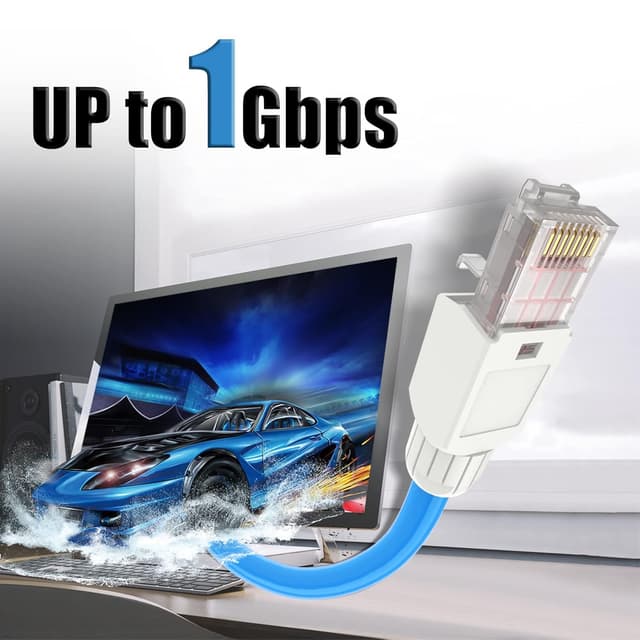 Thumbnail 2 de VCELINK Cat6 RJ45 connectors 23-26 AWG 4 pack