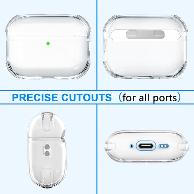 Detalle de Teyomi Funda transparente para AirPods Pro 3