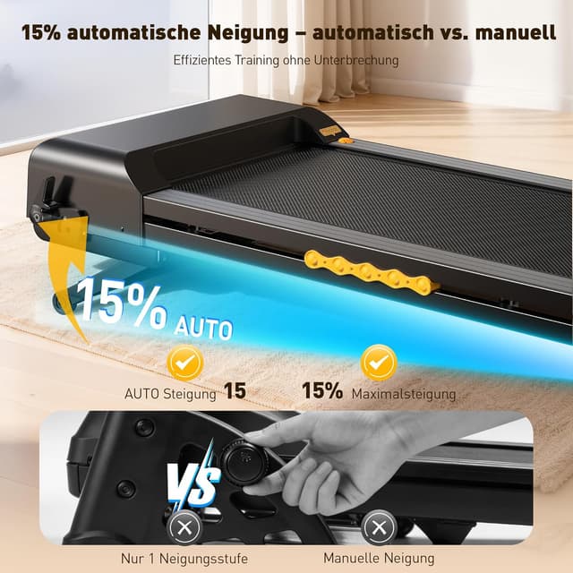 Detalle 2 de Laufband für Zuhause 3,5-4,5 PS klappbar