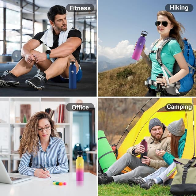 Thumbnail 5 de Mujigaga botella acero inoxidable 1 L a prueba de fugas