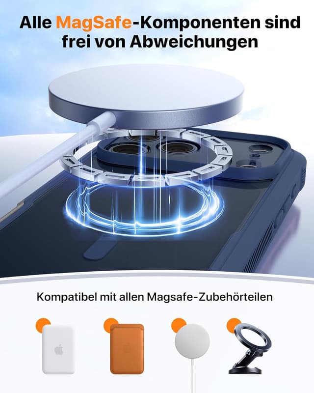 Thumbnail 5 de Diaclara Hülle iPhone 17 Pro Max MagSafe 360° Blau