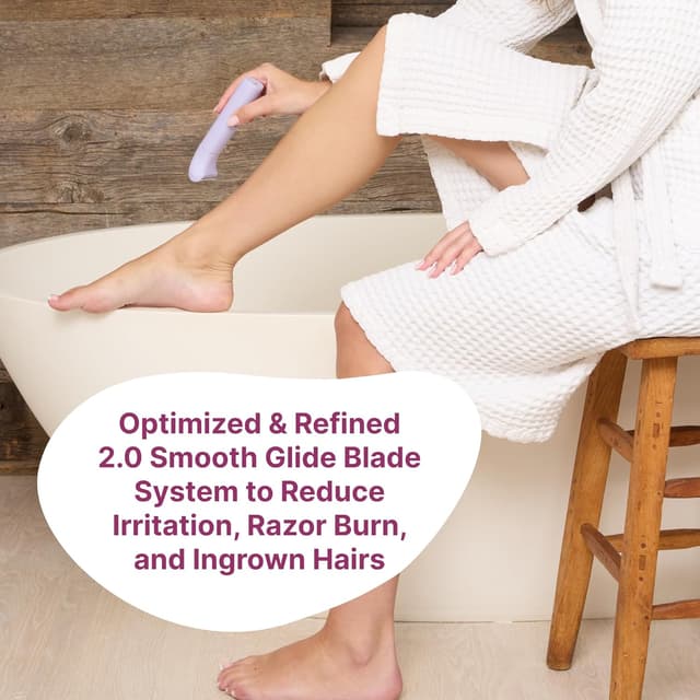 Detalle 2 de HAPPY CURVES Smoothie 2.0 Bikini Trimmer (Electric Razor for Women) – Waterproof, Adjustable Guards