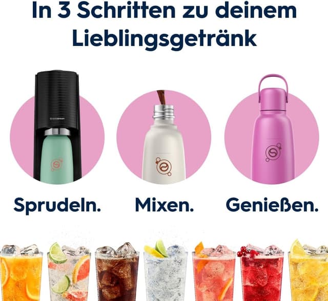Detalle 1 de SodaStream Fizz & Go Cool 0,9 l Edelstahl