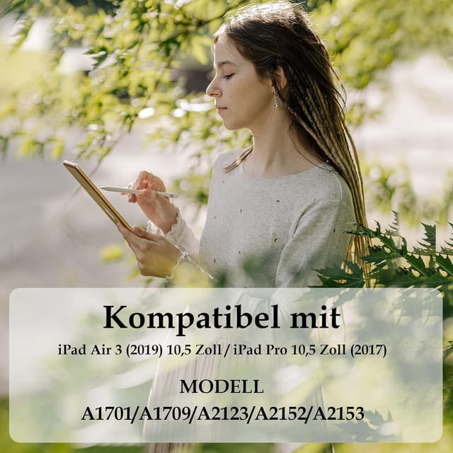 Thumbnail 6 de 2er Set matte Papier-Folie für iPad Air 3 (2019) 10,5 Zoll & iPad Pro 10,5 (2017) – Screen Protector zum Zeichnen