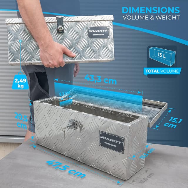 Detalle 2 de HASKYY Truckbox Alubox, cassetta 485 mm