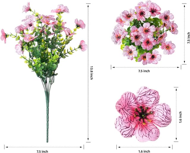 Detalle 2 de Artificial daisy flowers 12 bundles