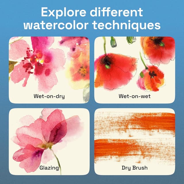 Thumbnail 6 de ARTISTRO 50 Watercolour Paint Set – Vivid colours in a portable tin box with refillable water brush