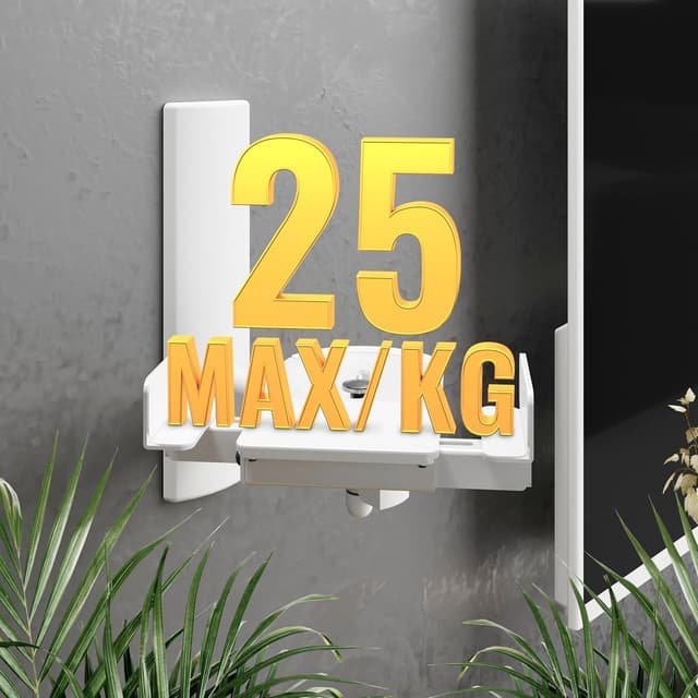 Thumbnail 6 de RICOO Support mural inclinable et orientable pour enceinte LH023-W (universel) – 2 pièces, blanc