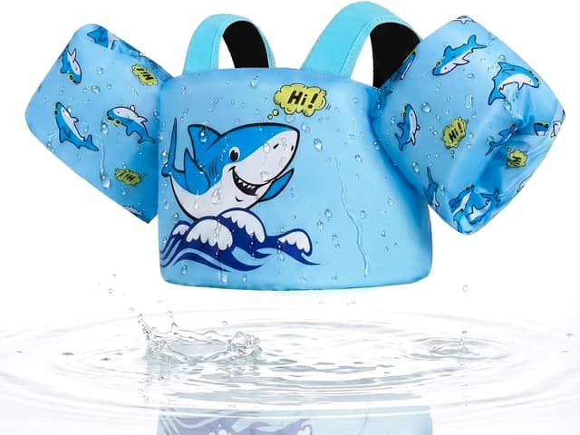 Detalle de Gogokids Toddler Swim Vest for Kids 24–66 lbs (ASTM F963-17 / CPSIA) — Adjustable Swim Jacket Water Wings