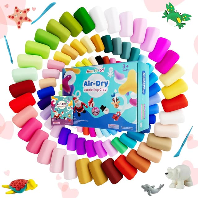 Detalle 2 de Air dry clay for kids 102 colours