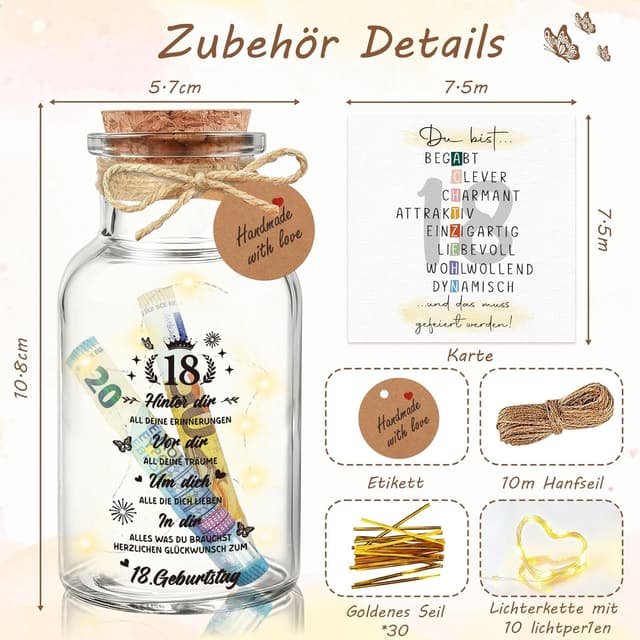 Detalle 2 de TUZELIYA 50 Geburtstag LED Flasche