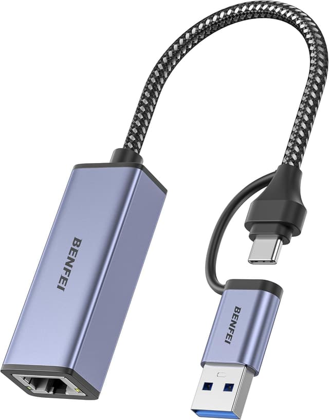 Detalle de BENFEI USB 3.0 to Ethernet Adapter 1000Mbps 🖧