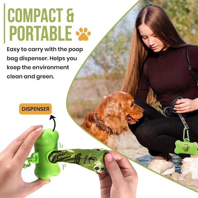 Detalle 2 de Petclay Poo Bags 225 biodegradable dog waste bags