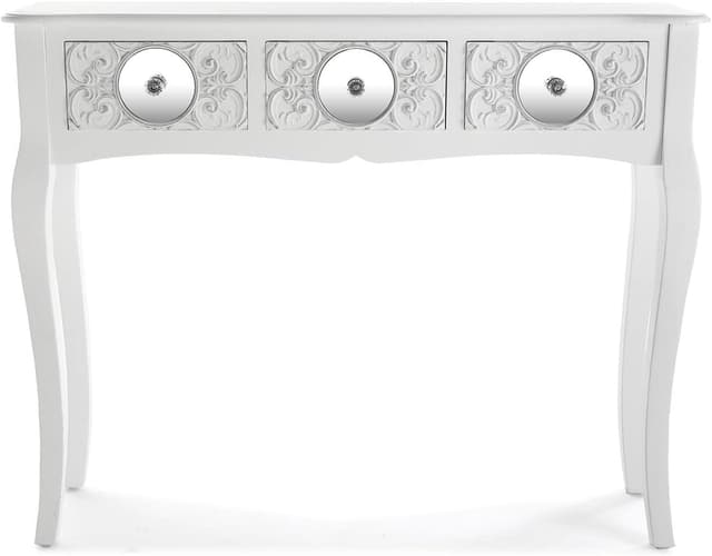 Thumbnail 4 de Versa Indra Mesa Consola Blanco para Entrada con 3 Cajones 🛋