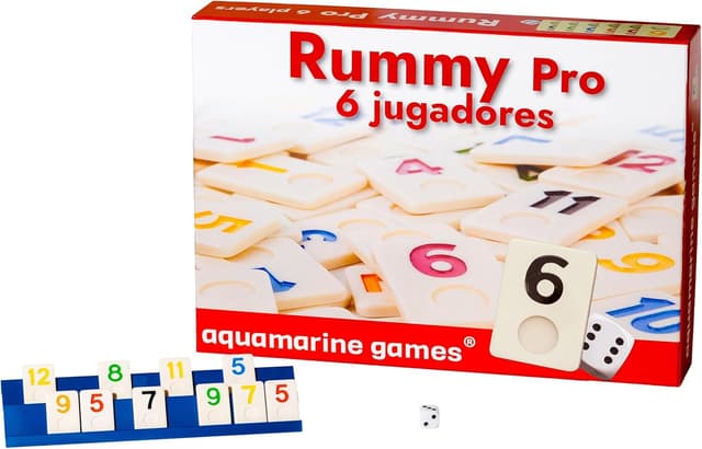 Detalle de Aquamarine Games DO001 Rummy para 6 jugadores 🎲