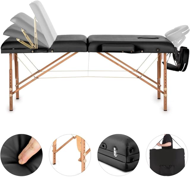 Detalle 2 de Klarfit MT 500 Camilla Masaje Plegable 210cm 200kg 💆