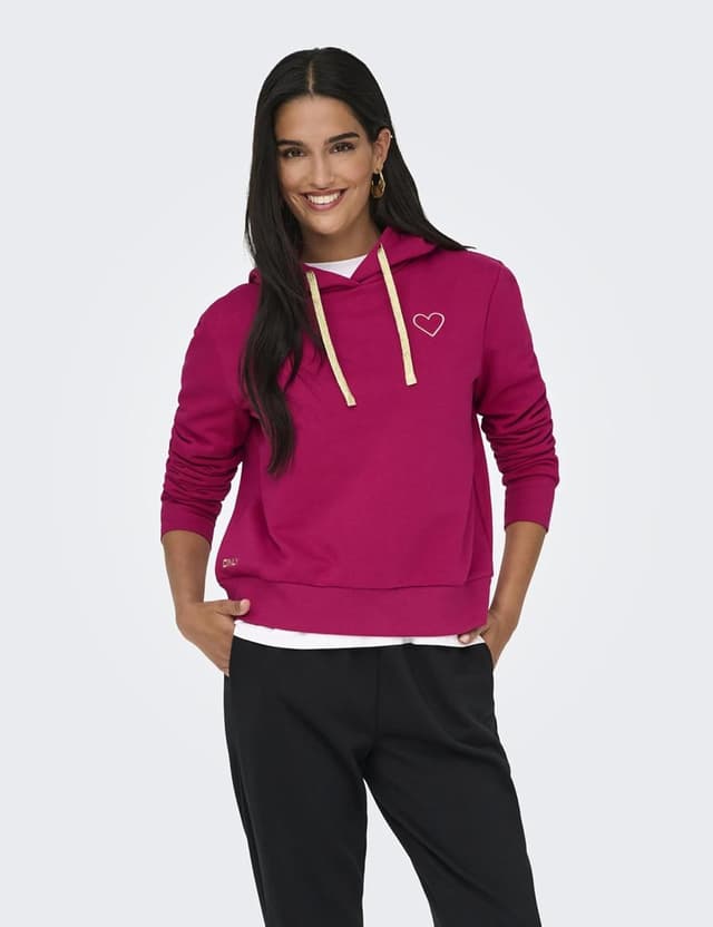 Detalle 2 de ONLY Sweat Noli Rosy Touch à capuche pour garçon – manches longues