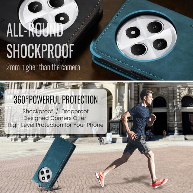 Thumbnail 1 de Monweicz Redmi Note 14C Hülle Klappbar 360° Schutz