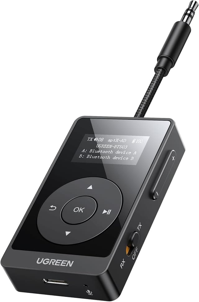 Detalle de UGREEN aptX Bluetooth Sender Klinke Empfänger