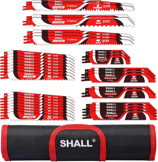 Imagen de SHALL Reciprocating Saw Blades 34pc kit for wood, metal and plastic 🪚 en OfertitasTOP