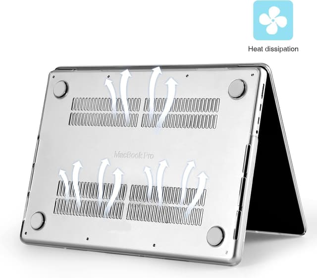 Detalle 2 de EooCoo Compatible Hard Shell Case for MacBook Pro 16-inch (2021–2026, M1–M5) – Crystal Clear PC Cover