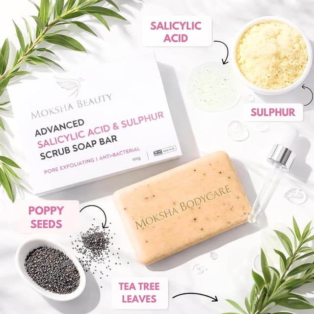 Thumbnail 2 de MOKSHA Savon exfoliant au soufre pour le visage