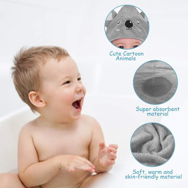 Detalle de Aolso Kapuzenhandtuch Baby 80 x 80 cm