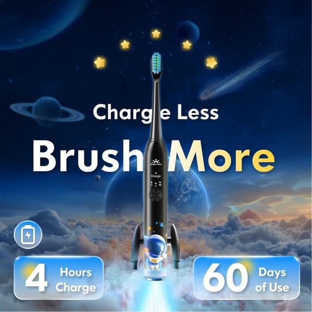Thumbnail 6 de Kids Electric Toothbrush Astronaut Black 31000VPM