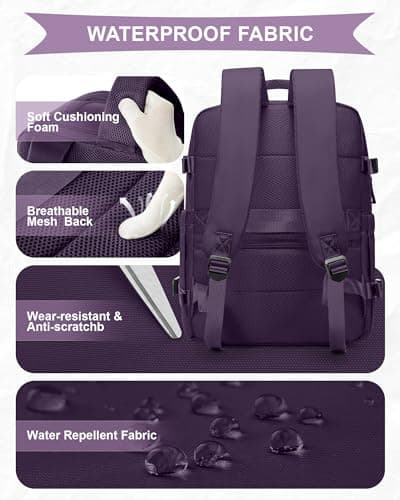 Thumbnail 7 de SZLX Mochila de viaje de cabina 40x30x20 (mujer) impermeable, compatible como equipaje de mano