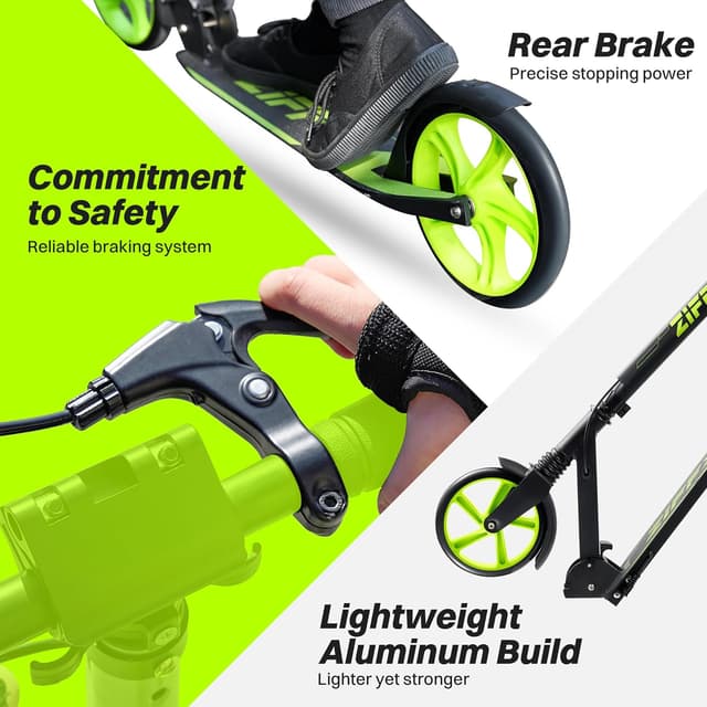Detalle 2 de ZIFFY Foldable Kick Scooter 260 lbs 🛴