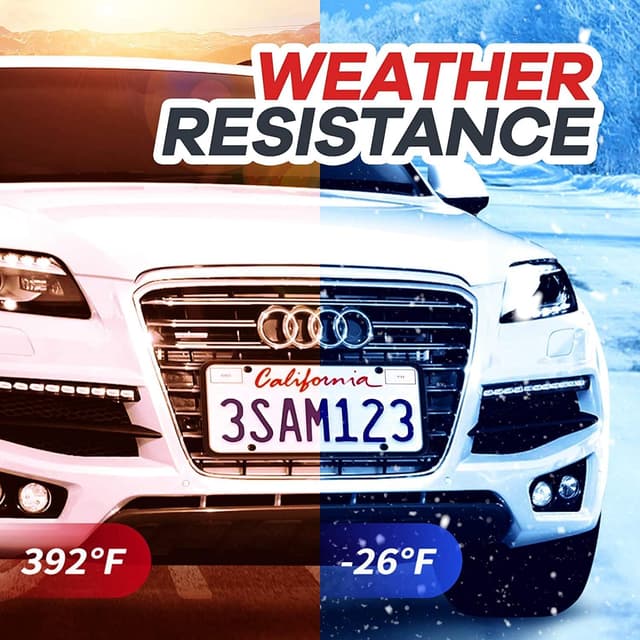 Thumbnail 4 de Aujen Silicone License Plate Frames 2-Pack