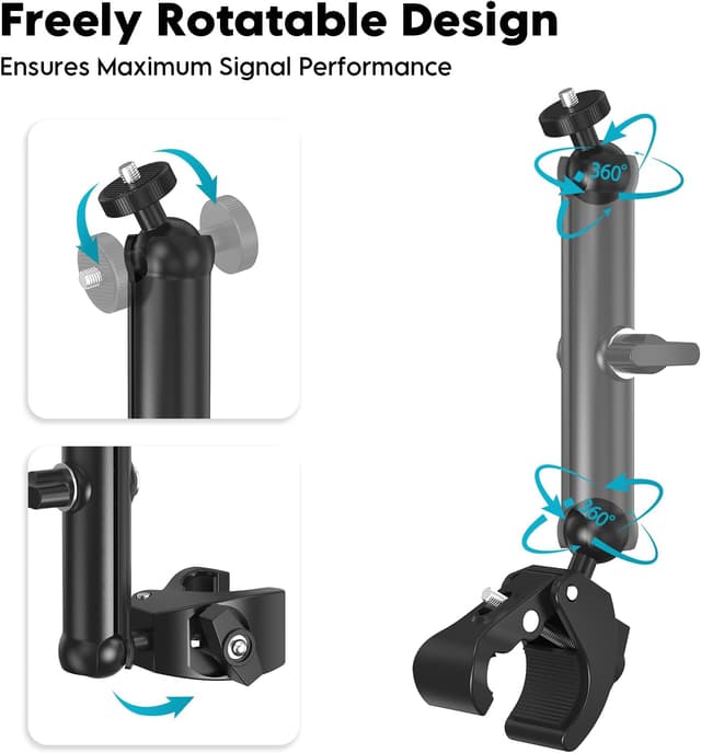 Detalle de XLTTYWL 2025 Starlink Mini Pole Mount Kit – aluminium tripod adapter with 1/4"-20 & 3/8"-16 thread